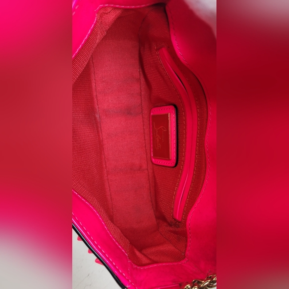 Christian Louboutin Sweet Charity Hot Pink Mini Bow Bag - Picture 10 of 13